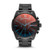 Mens Mega Chief Black Ion-Plated Watch Iridescent Dial