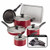 15pc Nonstick Cookware Red