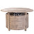 Thatcher Driftwood Round Aluminum LPG Fire Pit