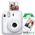 Instax Mini 12 Instant Camera w/ 10 Count Film Clay White