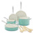 Artisan Healthy Ceramic Nonstick 12pc Cookware Set Turquoise