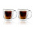 2pc Cafe Roma Double Wall 12oz Coffee Mug Set