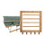 Wall Mount Swivel Clothes Drying Rack Bamboo