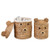 Nature Water Hyacinth Bear Shaped Storage Baskets Set of 2