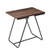 Square Side Table Black/Wood