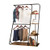 Rustic Z-Frame Open Wardrobe w/ Shelves