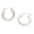 White Gold Hoop Earrings