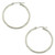 14k White Gold 30mm Hoop Earrings