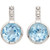 Diamond & Blue Topaz Earrings