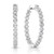 Diamond Inside-Out Hoop Earrings White Gold