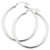 Sterling Silver 3x50mm Hoop Earrings