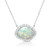 Deco Opal & White Sapphire Necklace