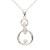 Sterling Silver Contemporary Diamond Necklace