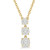 Three Cluster .33twt Diamond Necklace