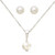 White Pearl Necklace & Earring Set