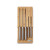 Elevate 5pc In-Drawer Bamboo Knife Block Set