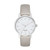 Ladies' Metro Gray Leather Strap Watch, Mother-of-Pearl Dial