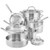 11pc Stainless Steel 3-Ply Cookware Set