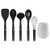 6pc Kitchen Tool Set Black