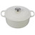 5.5qt Signature Cast Iron Round Dutch Oven White