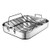 Large Stainless Steel Roasting Pan w/ Nonstick Rack