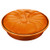 9" Stoneware Pumpkin Baker w/ Lid Persimmon