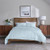 Love Solid Comforter Set - King Light Blue