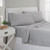 1200 Thread Count Solid Sheet Set - Queen Gray