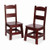 Wooden Chair Pair Espresso - Ages 3-8 Years