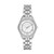 Ladies Mini Lauryn Pave Slv-Tone Watch Mother-of-Pearl Dial