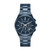 Men's Lennox Chronograph Blue Stainless Steel Watch, Blue Dial