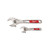 2pc Adjustable Wrench Set