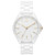 Ladies Coronada Gloss White Ceramic Bracelet Watch White Dial