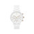 Ladies Nova Gloss White Chronograph Ceramic Bracelet Watch White Dial