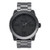 Mens Corporal Stainless Steel Matte Black Watch Gunmetal Dial