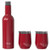 3pc Wine Set Cherry Red