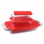 Easy Grab 6pc Glass Bakeware and Storage Set Red Lids