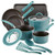 Cook + Create 11pc Nonstick Cookware Set Agave Blue