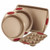 4pc Cucina Bakeware Set Cranberry Red