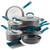 Create Delicious 11pc Hard Anodized Nonstick Cookware Teal