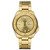 Mens Seiko 5 Automatic Gold-Tone Stainless Steel Watch Gold Dial