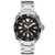 Mens Prospex Auto Diver Black & Silver Stainless Steel Watch Black Dial