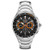 Mens Coutura Chronograph Silver-Tone Stainless Steel Watch Charcoal Gray Dial