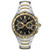 Mens Coutura Chronograph Silver & Gold-Tone Stainless Steel Watch Black Dial