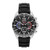 Mens Essentials Multi-Dial Chronograph Black Rubber Strap Watch Black Dial