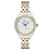 Ladies Essentials Crystal Gold & Silver-Tone SS Watch White Dial