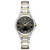 Ladies Essentials Gold & Silver-Tone Stainless Stele Watch Charcoal Dial