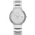 Mens Essentials Contemporary Silver-Tone Watch Silver Dial