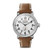 Unisex Runwell Largo Tan Leather Strap Watch White Dial