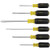 6pc Vinyl Grip Screwdriver Set